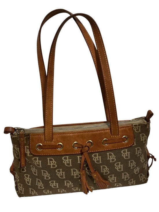 Dooney & Bourke Handbags - ❌❌❌SLS26Vtg Dooney & Bourke DB Signature Canvas Shoulder Bag Olive Taupe